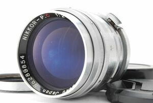 【美品】Nikon ニコン Nippon Kogaku Nikkor-P.C 85mm 8.5cm f/2 Lens S Mount マニュアルレンズ Sマウント #687