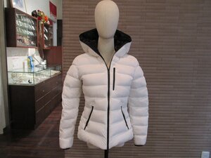 1【超美品】モンクレール　ショートダウン　MONCLER　Herbe　エルブ　ホワイト　レディース