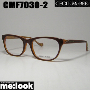 CECIL McBEE セシルマクビー 訳あり　 レディース 眼鏡 メガネ フレーム CMF7030-2-53 度付可 ブラウン　オレンジ