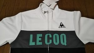 新品★le coq sportif★ルコック★ジャンパー★ジャージ★上着★130cm★白★グレー★ブラック★ハート★UPF50★吸汗速乾★定価6600円