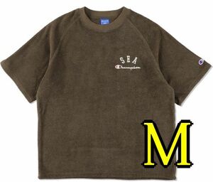 送料無料 M 新品 CHAMPION × WIND AND SEA S/S PILE RAGLAN T-SHIRT COYOTE チャンピオン ウィンダンシー コヨーテ