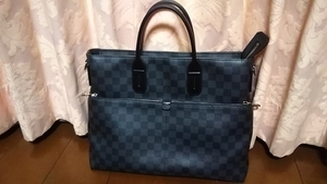 美品 ルイヴィトン ダミエ グラフィット 7DW 2way ショルダーバッグ N41564 LOUIS VUITTON ビジネスバッグ ヴィトン メンズ ブリーフケース