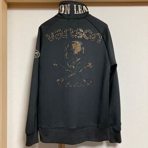 【美品】VANSON バンソン ラインストーンジャージ ブラック Lサイズ