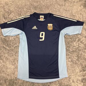 アディダス　サッカー　アルゼンチン代表　2002 プラクティス　ガブリエル・バティストゥータ　日韓ワールドカップ