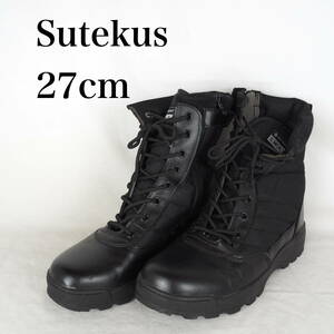 EB4788*Sutekus S.W.A.T*メンズミリタリーブーツ*27cm*黒