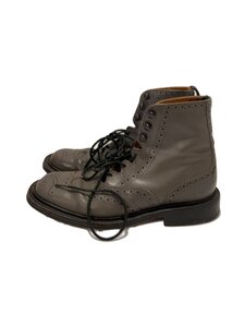 Tricker’s◆レースアップブーツ/UK4.5/GRY/レザー/L5835//