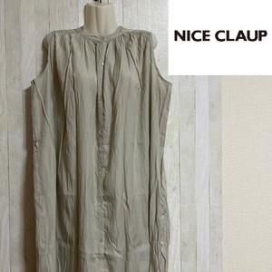 continuer de NICE CLAUP★コンティニュエ ド ナイスクラップ★ノースリーブ ロング ワンピース★サイズF　6-15