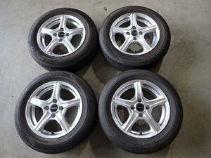 YS10923【送料無料175/65R14】フィット キューブ ノート パッソなどに ダンロップ 中古夏タイヤ ●14×5.5J 100/4H ET39●