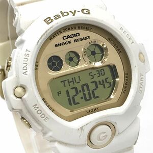 CASIO カシオ BABY-G ベビーG ベビージー 腕時計 BG-6901-7 クオーツ デジタル ホワイト ゴールド カジュアル 電池交換済 動作確認済