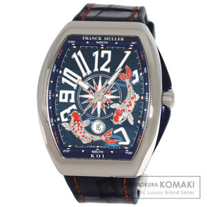 FRANCK MULLER フランクミュラー V45YTSCDTACBL ヴァンガード ヨッティング 腕時計 ステンレススチール ラバーx革 メンズ 中古