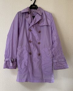 サイズ38【BURBERRY LONDON】ナイロン ジャケット ジャンバー 紫 パープル アウトドア スポーツ 雨具 バーバリー 三陽商会 ■山292三