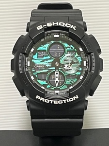 CASIO G-SHOCK GA-140MG-1AJF ブラック グリーン