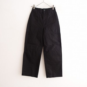 【染/2022】マーガレットハウエル MHL. MARGARET HOWELL MHL. *WASHED CHINO COTTON パンツ*0綿ブラック黒(34-2404-86)【90E42】