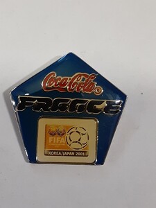 2001 FIFA コンフェデレーションズカップ　フランス　ピンバッジ　コカコーラ