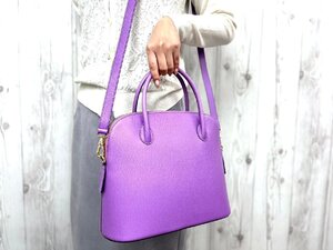 極美品 CELINE セリーヌ ハンドバッグ ショルダーバッグ バッグ レザー 紫 2WAY 79204