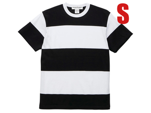 SUPER BOLD BORDER T-shirt BLACK × WHITE S/スーパーボールドボーダーtシャツ黒白しま縞々ラガーシャツラグビー太ボーダースポーティー