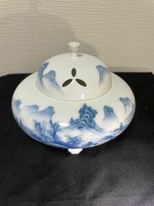 高麗庵　清六窯　中村清六　色絵　香炉 美品　希少