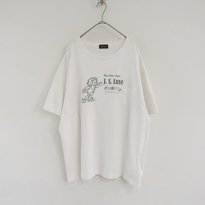 【2022/定価1.6万】チマラ×ジャーナルスタンダードラックス *オリジナルプリントポケットTEE*LホワイトBIG(2-2405-493)【81F42】