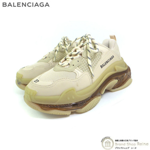 バレンシアガ （BALENCIAGA） トリプルS クリアソール スニーカー 靴 ＃37 544351 ベージュ（新品同様）中古