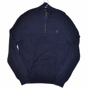 POLO RALPH LAUREN ポロラルフローレン ハーフジップニット PIMA COTTON ピマコットン LGサイズ メンズ M887120