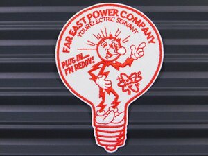 ◆送料\110◆【Reddy Kilowatt・レディキロワット】※《アイロン刺繍ワッペン》　企業柄　アメリカン雑貨　刺繍ワッペン　アイロンワッペン