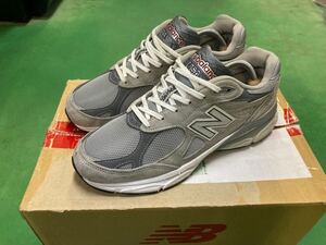 美品 ニューバランス m990 v3 グレー 27cm new balance gy3 usa製 us9 gray