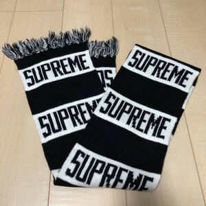 Supreme Bar Stripe Scarf Black シュプリーム マフラー 黒 ブラック