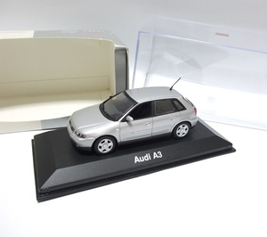 AUDIディーラー限定 1:43 アウディ A3 シルバー MINICHAMPS ミニチャンプス シルバー ミニカー モデルカー