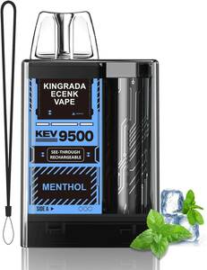 メンソール Ecenk 電子タバコ 使い捨て VAPE ベイプ 7500回吸引可能 シーシャ 10風味 爆煙 Type-C充電可能