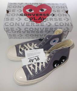 PLAY COMME des GARCONS CONVERSE HI grey 25.5cm ハイカット コンバース コムデギャルソン