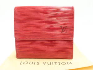 ルイヴィトン　エピ　ポルトモネビエ　カルトクレディ　赤　コンパクト財布　М63487　LOUIS VUITTON　18695311