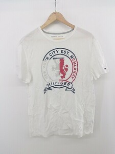 ◇ TOMMY HILFIGER トミーヒルフィガー 半袖 Tシャツ カットソー サイズM ホワイト レディース E