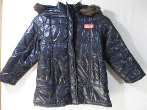 【ELFIN DOLL】ダウンジャケット サイズ120色ブラック身丈52/HAW