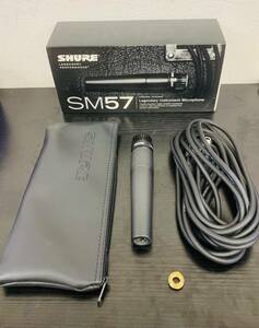 K318-I56-1258 SHURE シュア SM57-LCE ダイナミック型マイクロホン ケーブル ケース付