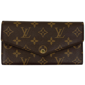 ルイ・ヴィトン Louis Vuitton ポルトフォイユ サラ 札入れ 小銭入れ 二つ折り 長財布 モノグラム ブラウン M60531 レディース 【中古】