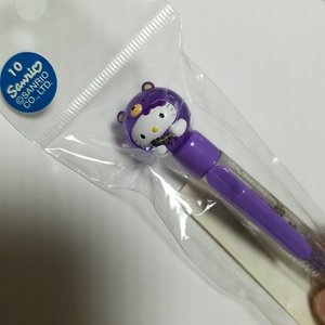 【北海道☆ボンボン　ラベンダー　クマ☆くま　熊】ご当地キティ　サイドノック式　ボールペン　ハローキティ