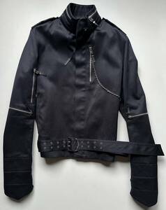 Dior HOMME 03SS フォロミー期 チェーン付きライダースブルゾン46 美品