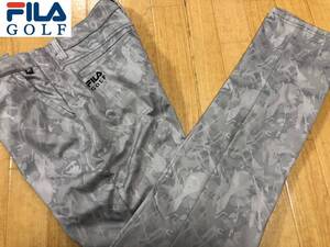 ・スピード発送 FILA GOLF(フィラ ゴルフ) 秋冬 撥水 蓄熱 UVカット ボンディングロングパンツ 782-331(GY)８８－９２