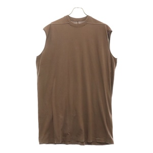 Rick Owens リックオウエンス 22AW TAPE A タープノースリーブカットソー Tシャツ ブラウン RU02B2160-JA