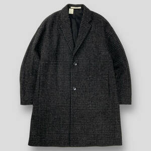 極美品 N.HOOLYWOOD / エヌハリウッド 17AW Harris Tweed グレンチェック チェスターコート 172-CO02-023 38 SSM3175 ハリスツイード