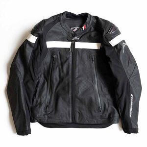 【美品】KUSHITANI【K-0709M PHASE MESH JACKET】LL フェイズメッシュジャケット レザー ライダース ジャケット クシタニ u2407029