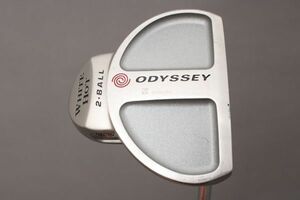 【未使用に近い】オデッセイ パター ODYSSEY WHITE HOT 2-ball《33インチ》センターシャフト 純正スチール 美品 ゴルフ ＃120※G373