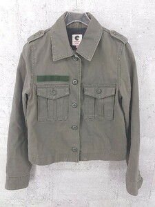 ◇ ROSE BUD ローズバッド 長袖 ミリタリー ジャケット 1 ダークグレー系 レディース