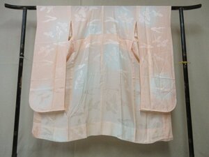 1円 良品 化繊 長襦袢 振袖用 式典 和装 和服 暈し グラデーション 鶴 飛鶴 千羽鶴 高級 袖無双 身丈125cm 裄65cm【夢職】★★★