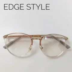 Edge Style エッジスタイル メガネ サングラス 度無し ゴールド