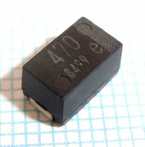 [10個] SP-Cap 2.5V 470uF Panasonic 高品質デジタル電源向き ●導電性高分子タンタル固体電解コンデンサ