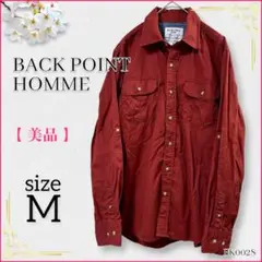 ✨美品✨ BACK POINT バックポイント 赤シャツ Mサイズ