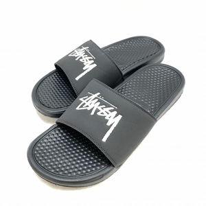 【中古】Stussy×Nike Benassi Slide Off Noir 29.0cm CW2787-001 ステューシー×ナイキ[240092283399]