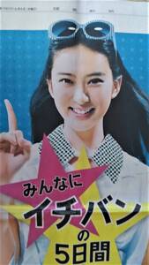 ◆武井咲　「イオン」　新聞カラー全面広告　２０１２年◆　