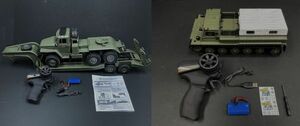 WPL 2.4GHz 1/16 RTR B36-3 6WD ミリタリートレーラーラジコン ☆E-1 クローラー式輸送・牽引トラックラジコン GAZ-71【完成品2台セット】